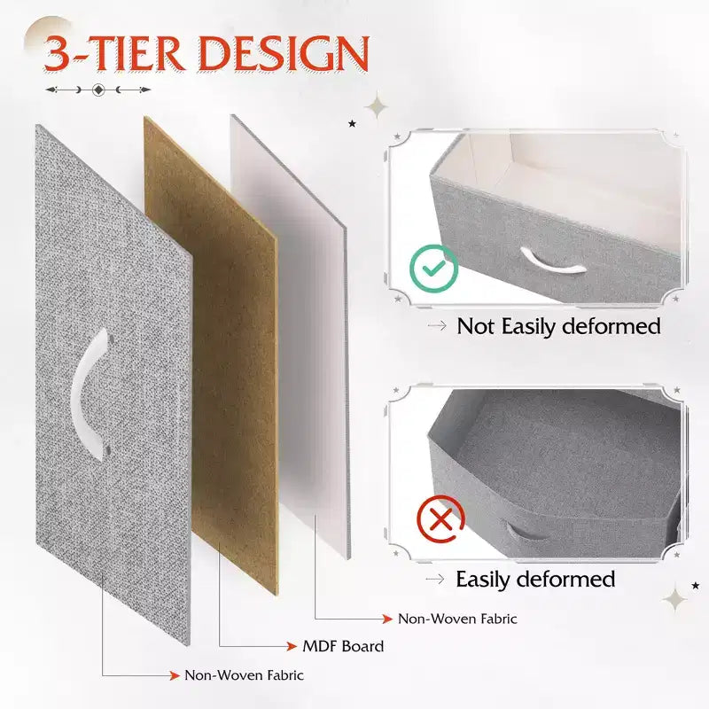 Comodino con 2 cassetti, mobile per camera da letto, dormitorio universitario, tavolino con contenitori in tessuto, dormitorio