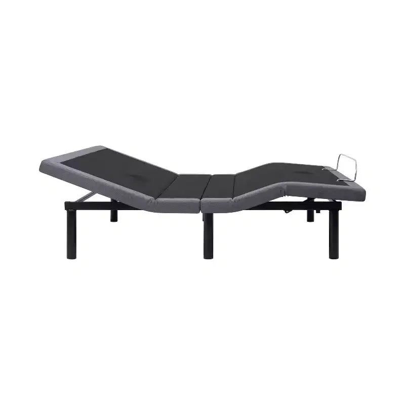 Base per Letto Regolabile con Massaggio, Inclinazione Testata e Pediera, Telecomando Wireless