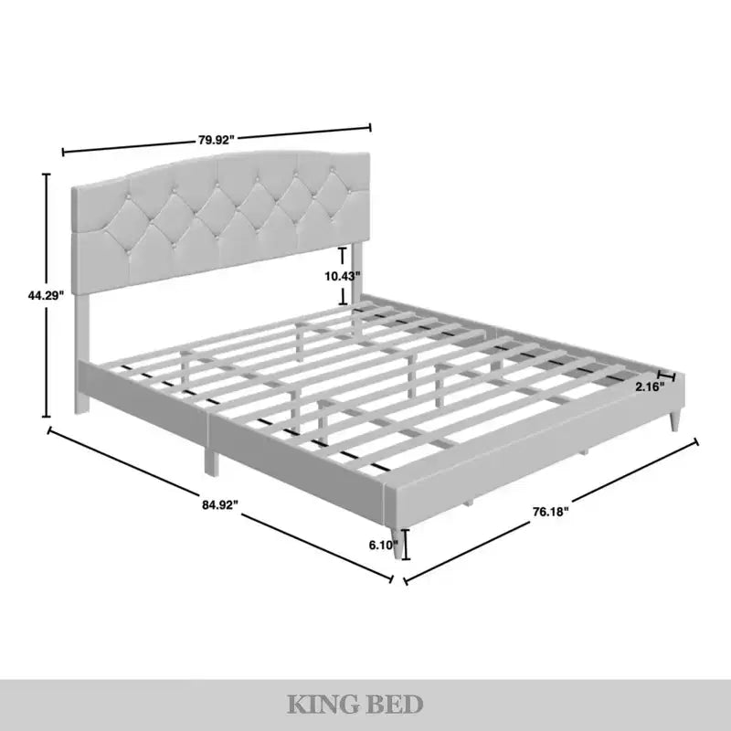 Letto a piattaforma King Size