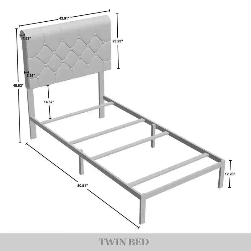 Letto imbottito una piazza