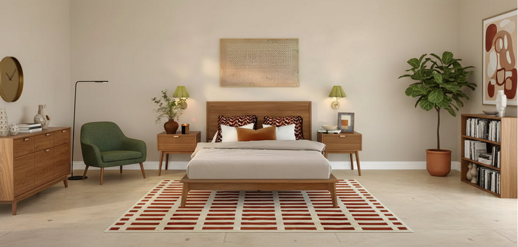 Letto matrimoniale con serrandina