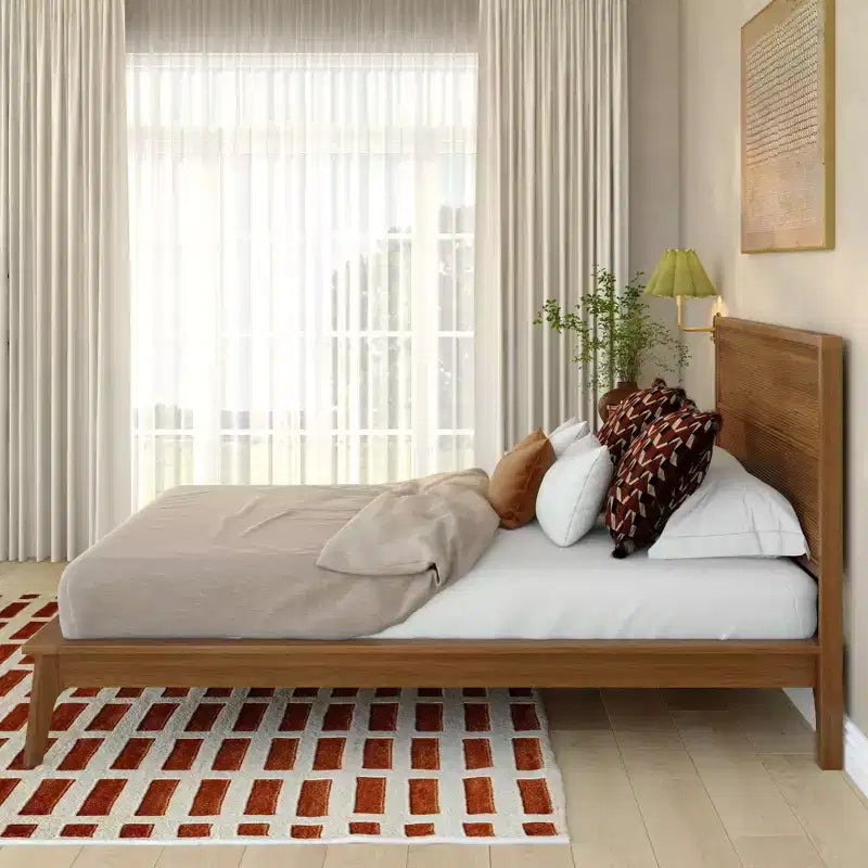 Letto matrimoniale con serrandina