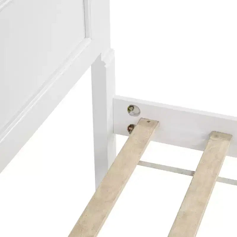 Letto moderno in legno Luxystar con testiera alta, pediera, 2 cassetti portaoggetti e luci
