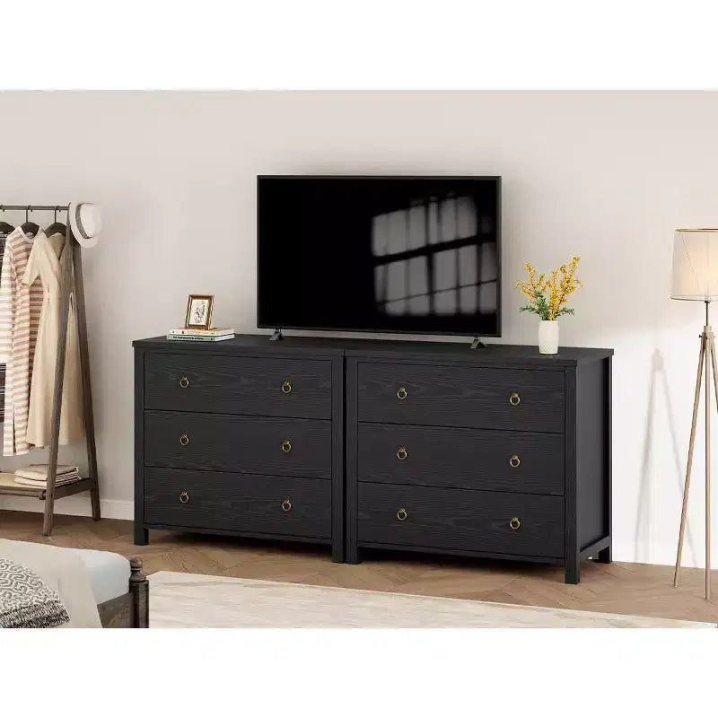 Comodino a 3 cassetti per camera da letto, cassettiera larga 80 cm, armadietto portaoggetti alto e autoportante e organizer per vestiti per soggiorno e corridoio