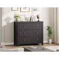 3 Drawer Dresser for Bedroom, 31.5 Inch Wide Chest of Drawers, Tall Freestanding Storage Cabinet & Clothes Organizer for Living Room & Hallway