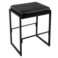 Mid-Century Modern Counter Height Bar Stool, Stylish Lounge Chair, Modern Leather Stool, for Living Room, Dining