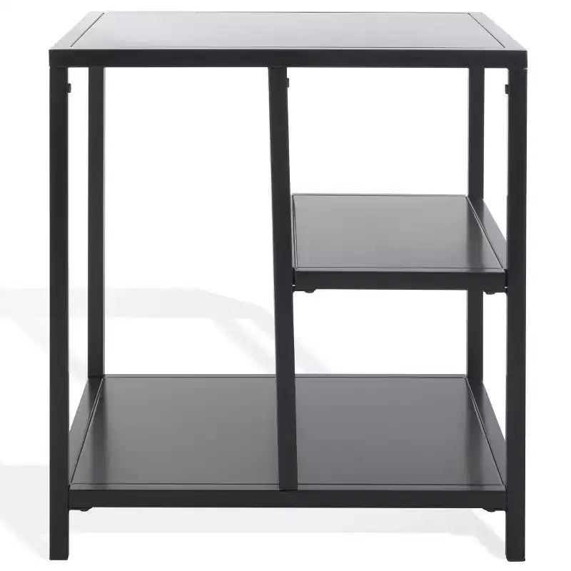 Tavolino d'appoggio Hodge Metal a 3 ripiani - SFV9557 - Nero