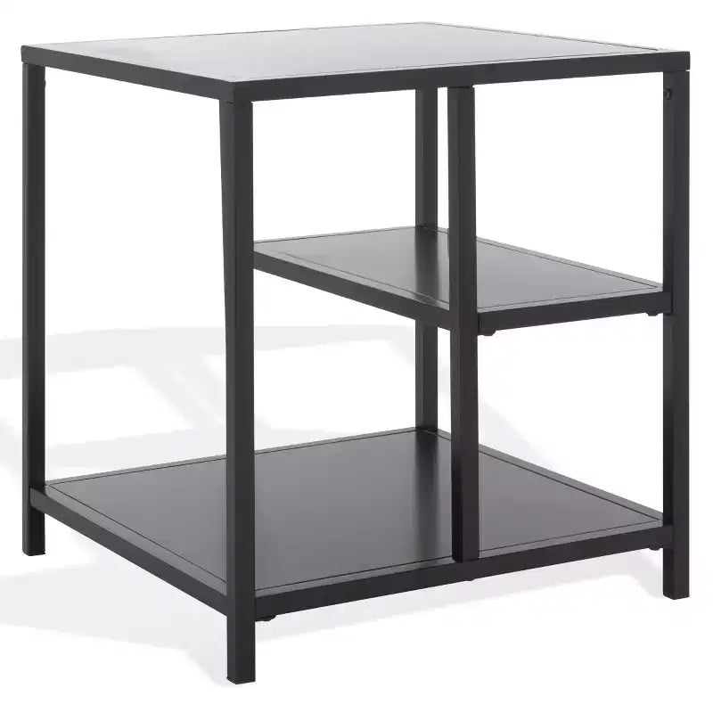Tavolino d'appoggio Hodge Metal a 3 ripiani - SFV9557 - Nero