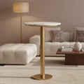 Branxton Marble Top Accent Table - SFV7917 - Brass/White - Safavieh Couture