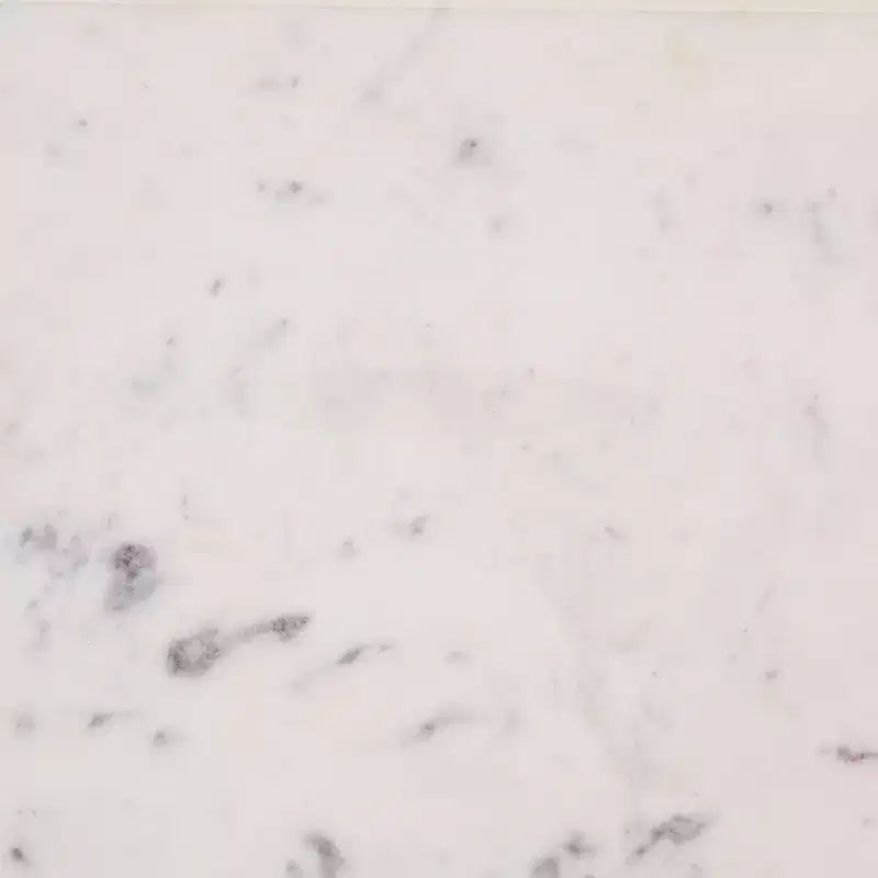 Tavolino d'appoggio Branxton con ripiano in marmo - Ottone/Bianco