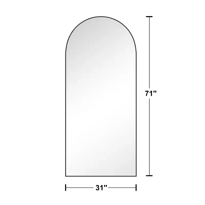 Specchio Moderno a Figura Intera con Cornice in Lega di Alluminio, Grande Specchio da Parete