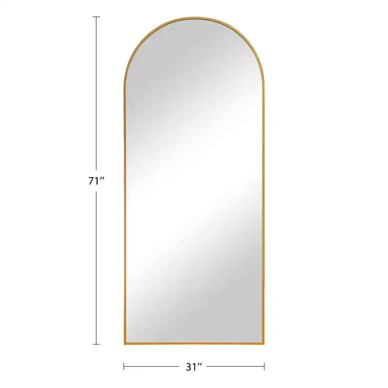 Specchio Moderno a Figura Intera con Cornice in Lega di Alluminio, Grande Specchio da Parete