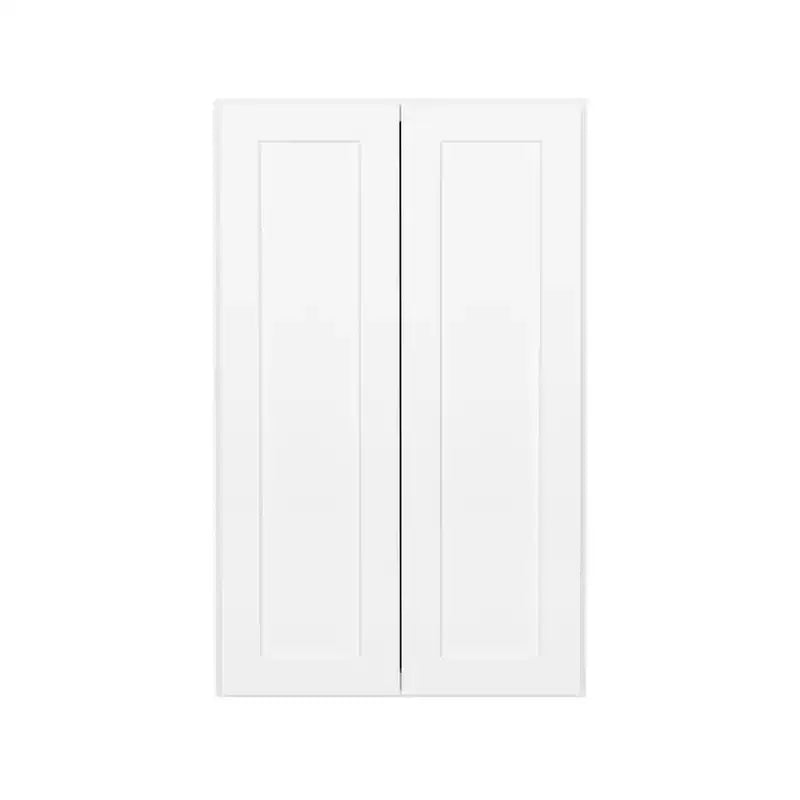 Pensile da cucina Shaker White da assemblare, 30 cm P x 107 cm A, 2 ante - 3 ripiani