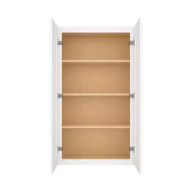 Pensile da cucina Shaker White da assemblare, 30 cm P x 107 cm A, 2 ante - 3 ripiani
