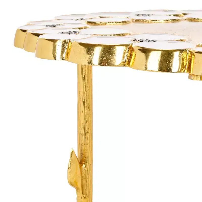 Tavolino Florance - Oro/Bianco