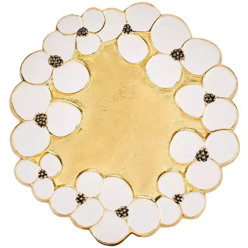 Tavolino Florance - Oro/Bianco