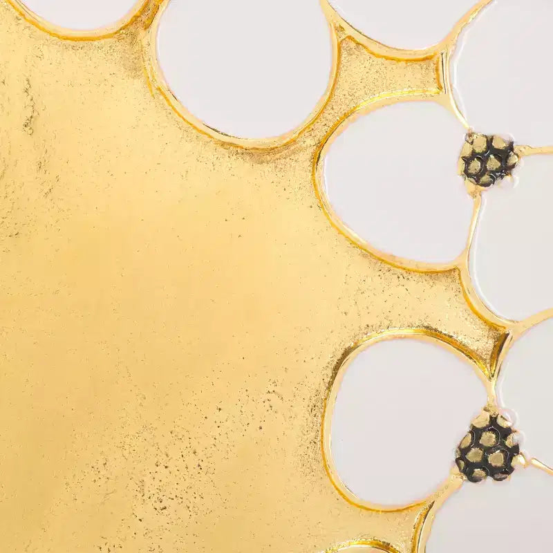 Tavolino Florance - Oro/Bianco