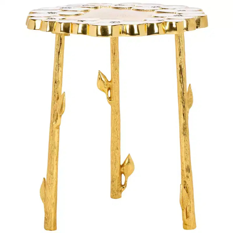 Tavolino Florance - Oro/Bianco