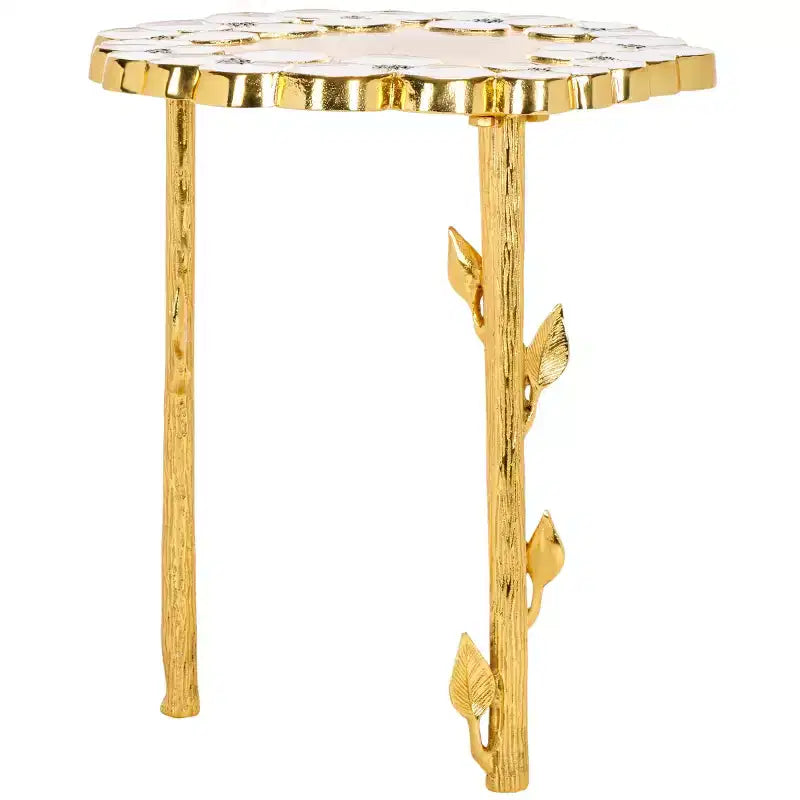 Tavolino Florance - Oro/Bianco